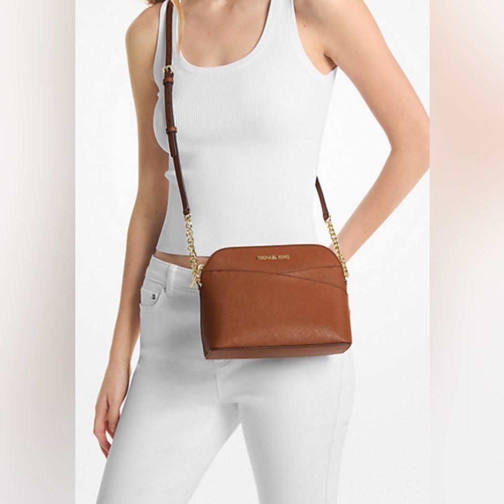 NWT MICHAEL KORS Jet Set Travel Medium Dome Crossbody Bag (0053)